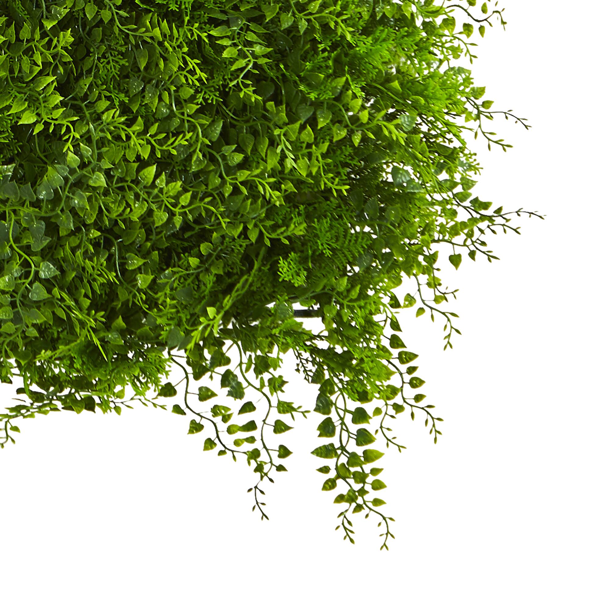 20" Lush Mediterranean Fern Wall Panel